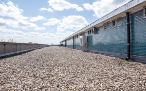 long gravel roof