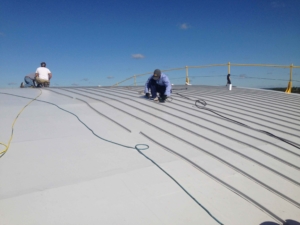 Faux Standing Seam TPO Roof