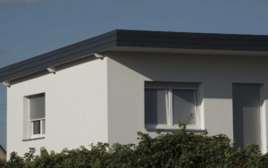 residential house with flat roof